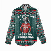 A Trashy Christmas Women Casual Shirt Xmas Holiday Patterns - Wonder Print Shop