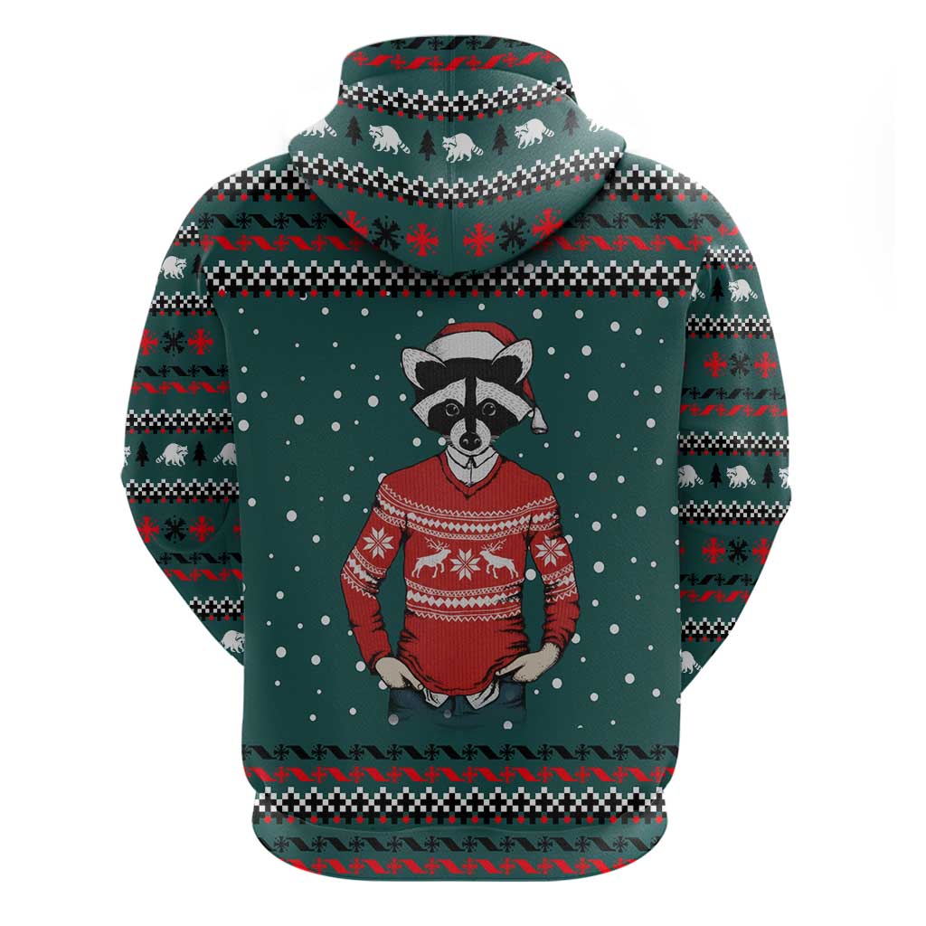 A Trashy Christmas Zip Hoodie Xmas Holiday Patterns - Wonder Print Shop