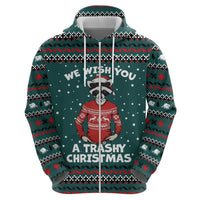 A Trashy Christmas Zip Hoodie Xmas Holiday Patterns - Wonder Print Shop