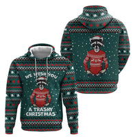 A Trashy Christmas Zip Hoodie Xmas Holiday Patterns - Wonder Print Shop