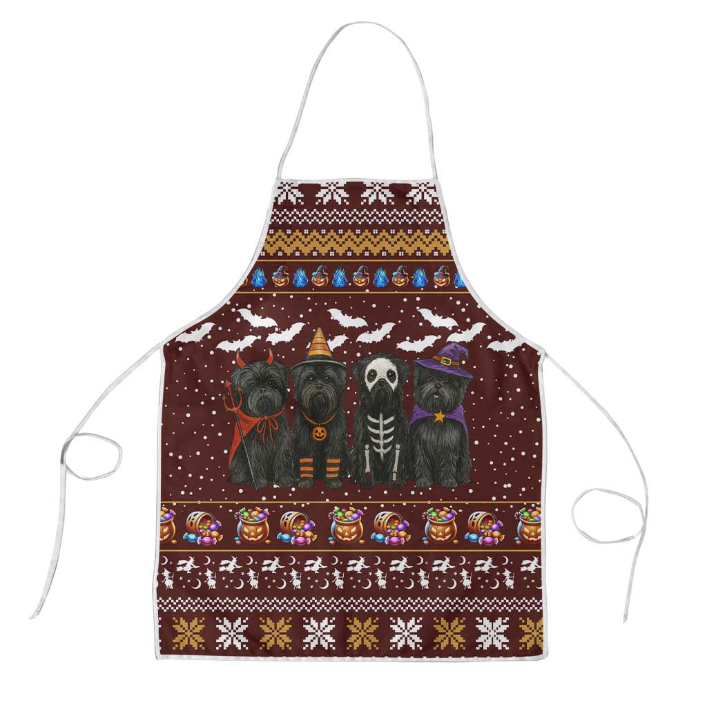 Affenpinscher Dog Halloween Christmas Apron Xmas Holiday Patterns - Wonder Print Shop