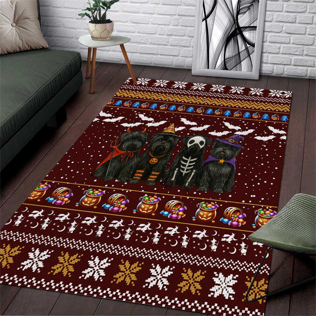 Affenpinscher Dog Halloween Christmas Area Rug Xmas Holiday Patterns - Wonder Print Shop