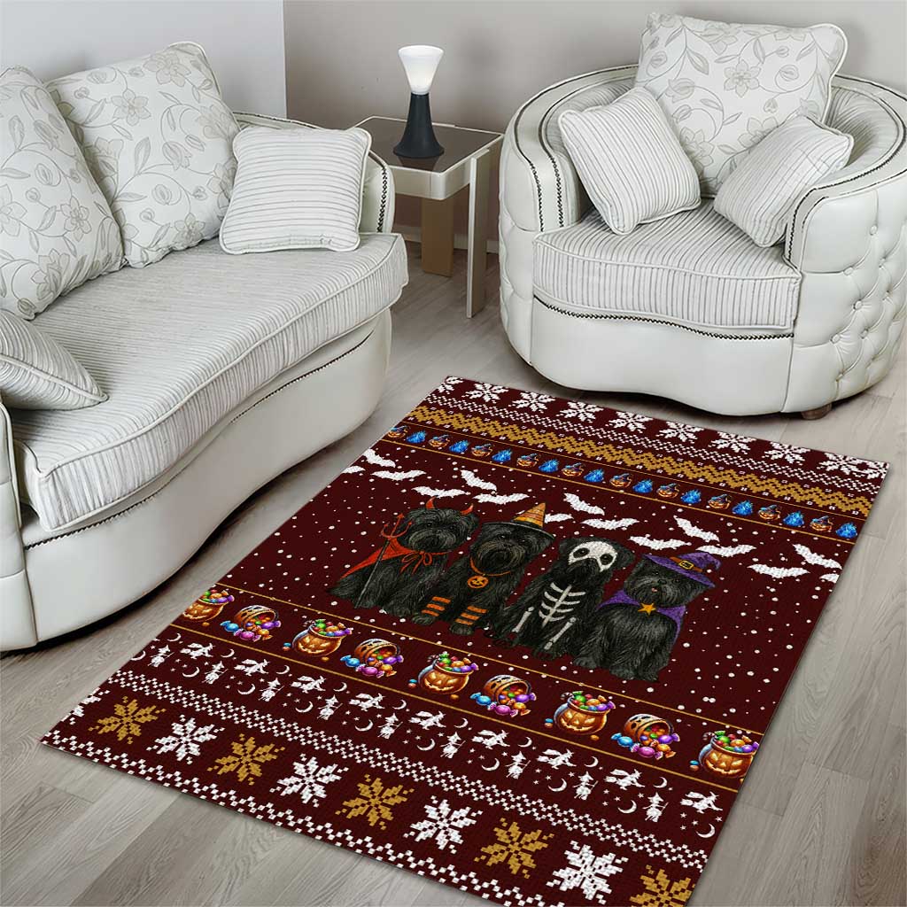 Affenpinscher Dog Halloween Christmas Area Rug Xmas Holiday Patterns - Wonder Print Shop