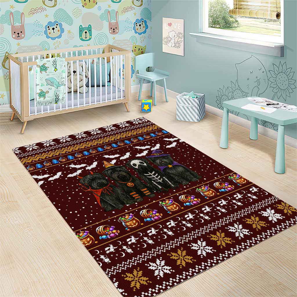 Affenpinscher Dog Halloween Christmas Area Rug Xmas Holiday Patterns - Wonder Print Shop