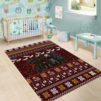 Affenpinscher Dog Halloween Christmas Area Rug Xmas Holiday Patterns - Wonder Print Shop