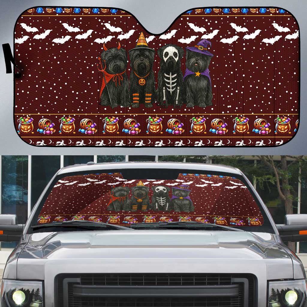 Affenpinscher Dog Halloween Christmas Auto Sun Shade Xmas Holiday Patterns - Wonder Print Shop