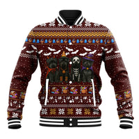 Affenpinscher Dog Halloween Christmas Baseball Jacket Xmas Holiday Patterns - Wonder Print Shop