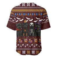 Affenpinscher Dog Halloween Christmas Baseball Jersey Xmas Holiday Patterns - Wonder Print Shop