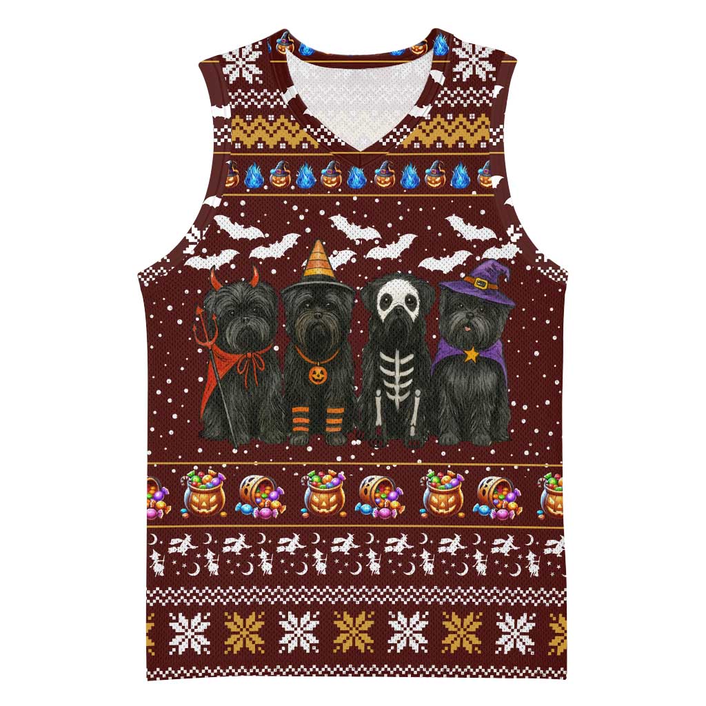 Affenpinscher Dog Halloween Christmas Basketball Jersey Xmas Holiday Patterns - Wonder Print Shop