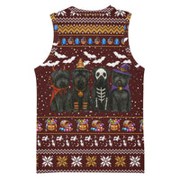 Affenpinscher Dog Halloween Christmas Basketball Jersey Xmas Holiday Patterns - Wonder Print Shop