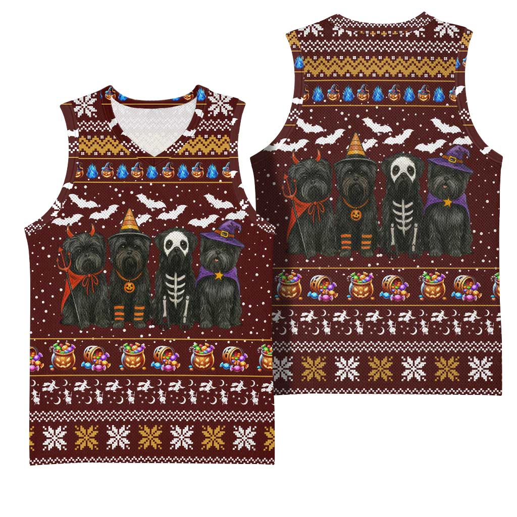 Affenpinscher Dog Halloween Christmas Basketball Jersey Xmas Holiday Patterns - Wonder Print Shop
