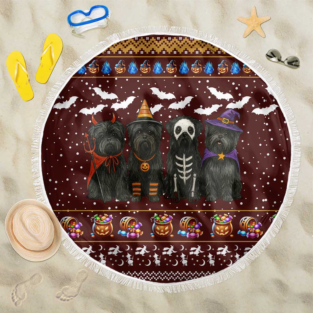 Affenpinscher Dog Halloween Christmas Beach Blanket Xmas Holiday Patterns - Wonder Print Shop