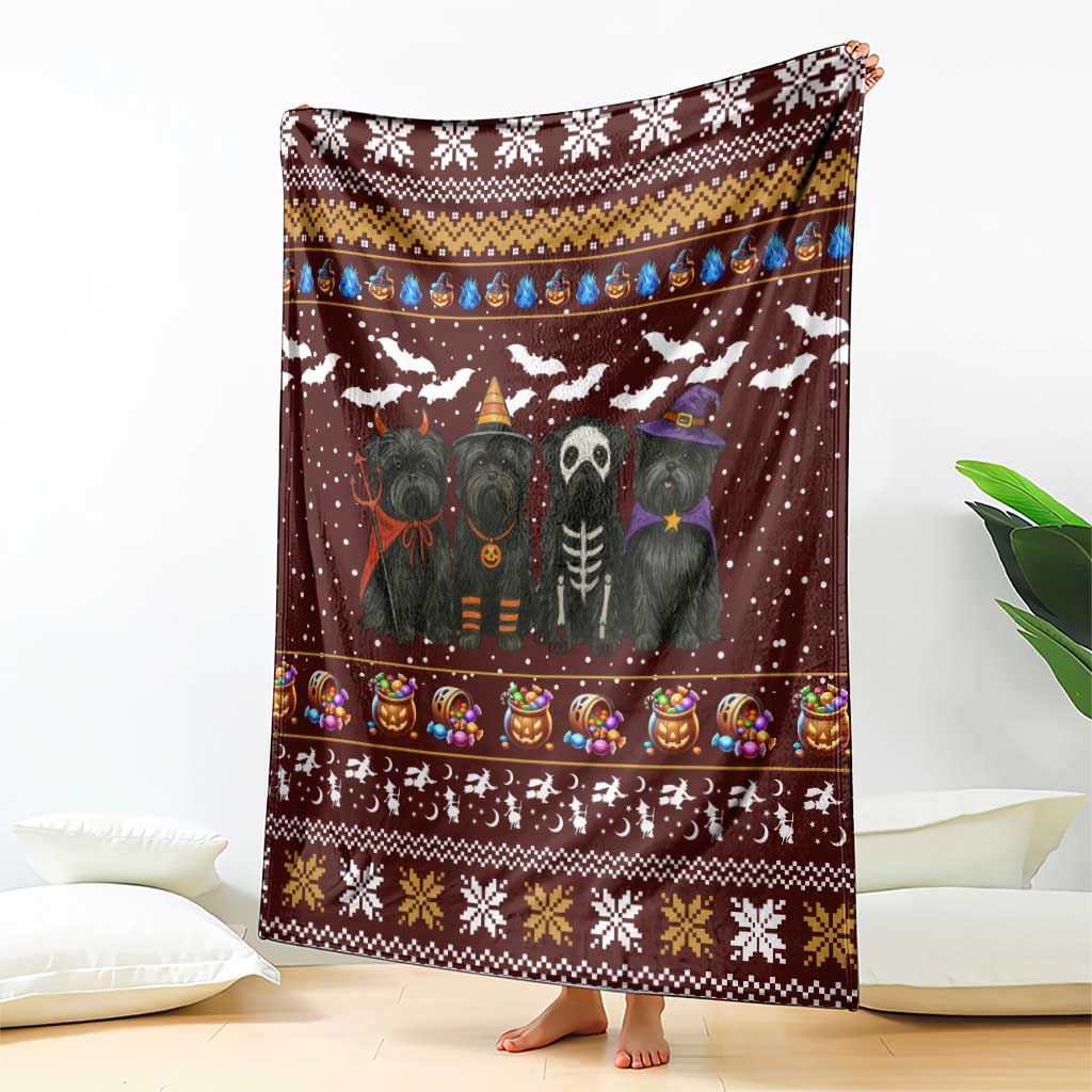 Affenpinscher Dog Halloween Christmas Blanket Xmas Holiday Patterns - Wonder Print Shop