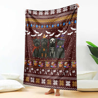 Affenpinscher Dog Halloween Christmas Blanket Xmas Holiday Patterns - Wonder Print Shop