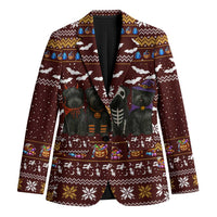 Affenpinscher Dog Halloween Christmas Blazer Xmas Holiday Patterns - Wonder Print Shop