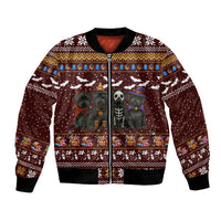 Affenpinscher Dog Halloween Christmas Bomber Jacket Xmas Holiday Patterns - Wonder Print Shop