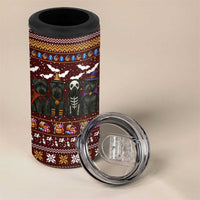 Affenpinscher Dog Halloween Christmas 4 in 1 Can Cooler Tumbler Xmas Holiday Patterns - Wonder Print Shop