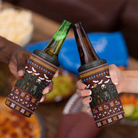 Affenpinscher Dog Halloween Christmas 4 in 1 Can Cooler Tumbler Xmas Holiday Patterns - Wonder Print Shop