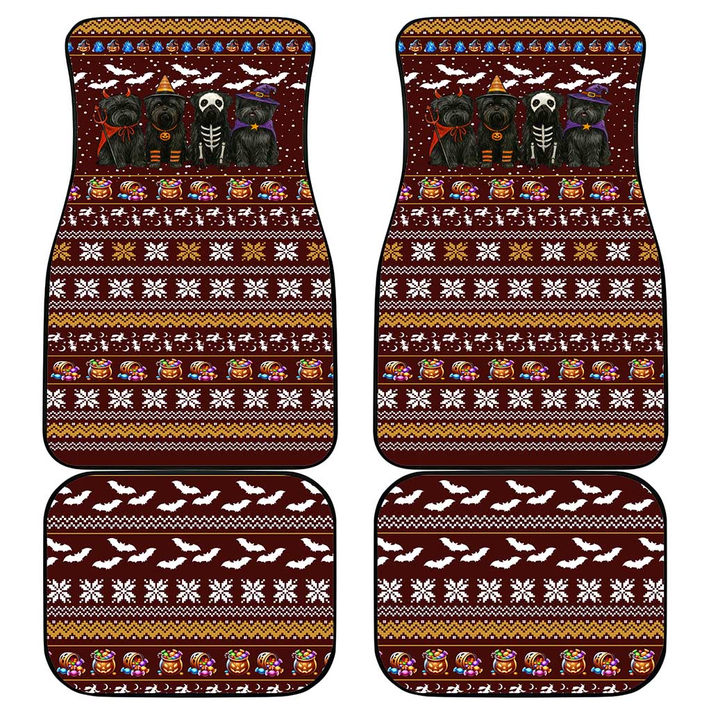 Affenpinscher Dog Halloween Christmas Car Mats Xmas Holiday Patterns - Wonder Print Shop