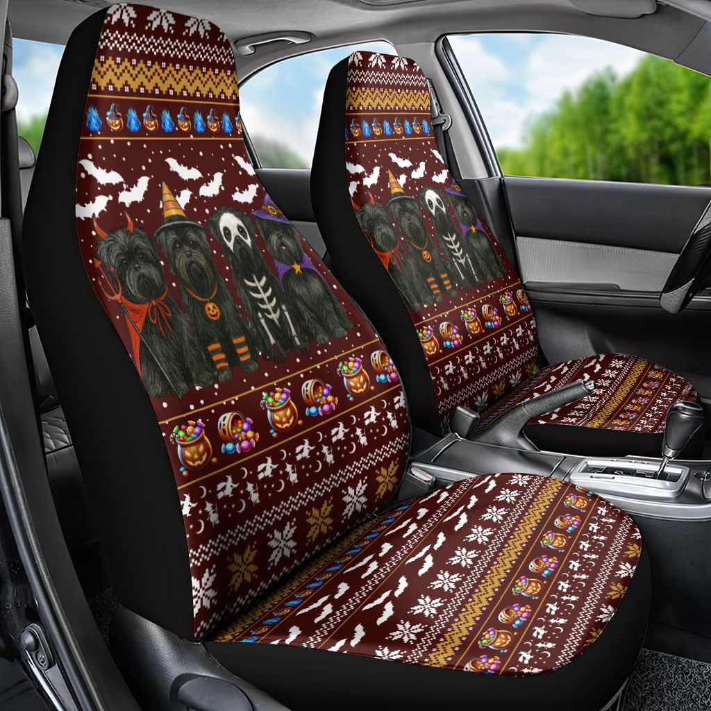 Affenpinscher Dog Halloween Christmas Car Seat Cover Xmas Holiday Patterns - Wonder Print Shop
