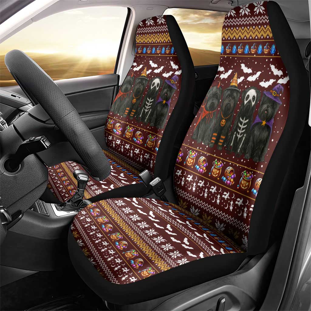 Affenpinscher Dog Halloween Christmas Car Seat Cover Xmas Holiday Patterns - Wonder Print Shop