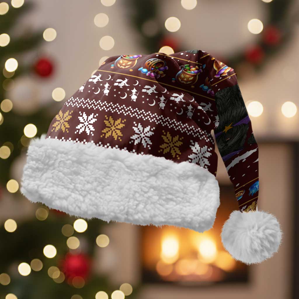 Affenpinscher Dog Halloween Christmas Santa Hat Xmas Holiday Patterns - Wonder Print Shop