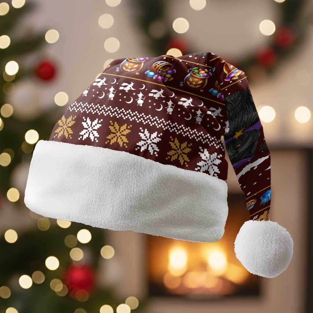 Affenpinscher Dog Halloween Christmas Santa Hat Xmas Holiday Patterns - Wonder Print Shop