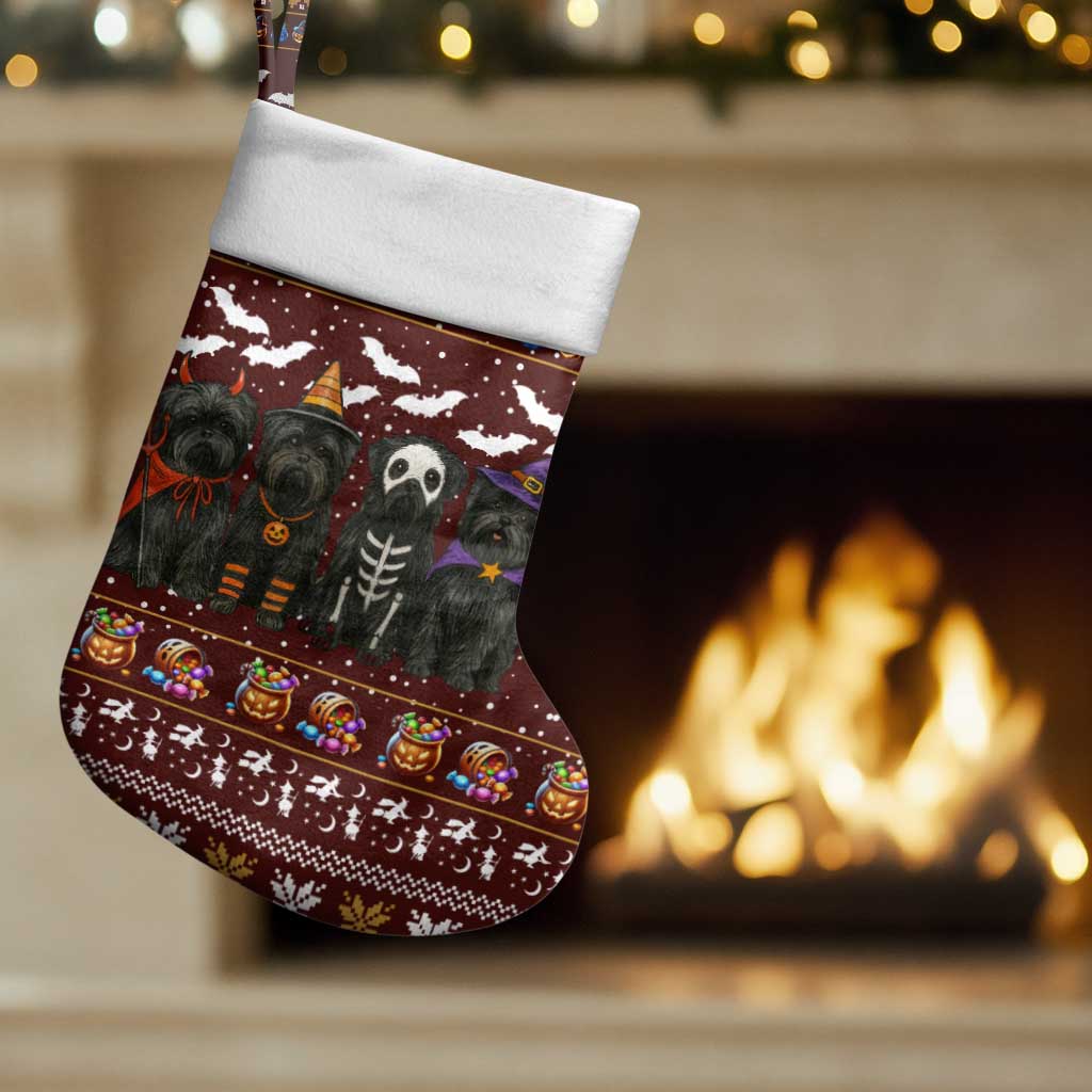 Affenpinscher Dog Halloween Christmas Stocking Xmas Holiday Patterns - Wonder Print Shop
