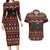 Affenpinscher Dog Halloween Christmas Couples Matching Long Sleeve Bodycon Dress and Hawaiian Shirt Xmas Holiday Patterns - Wonder Print Shop