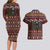 Affenpinscher Dog Halloween Christmas Couples Matching Long Sleeve Bodycon Dress and Hawaiian Shirt Xmas Holiday Patterns - Wonder Print Shop