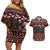 Affenpinscher Dog Halloween Christmas Couples Matching Off Shoulder Short Dress and Hawaiian Shirt Xmas Holiday Patterns - Wonder Print Shop