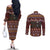 Affenpinscher Dog Halloween Christmas Couples Matching Off The Shoulder Long Sleeve Dress and Long Sleeve Button Shirt Xmas Holiday Patterns - Wonder Print Shop