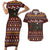 Affenpinscher Dog Halloween Christmas Couples Matching Short Sleeve Bodycon Dress and Hawaiian Shirt Xmas Holiday Patterns - Wonder Print Shop