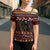 Affenpinscher Dog Halloween Christmas Cross Shoulder Shirt Xmas Holiday Patterns - Wonder Print Shop