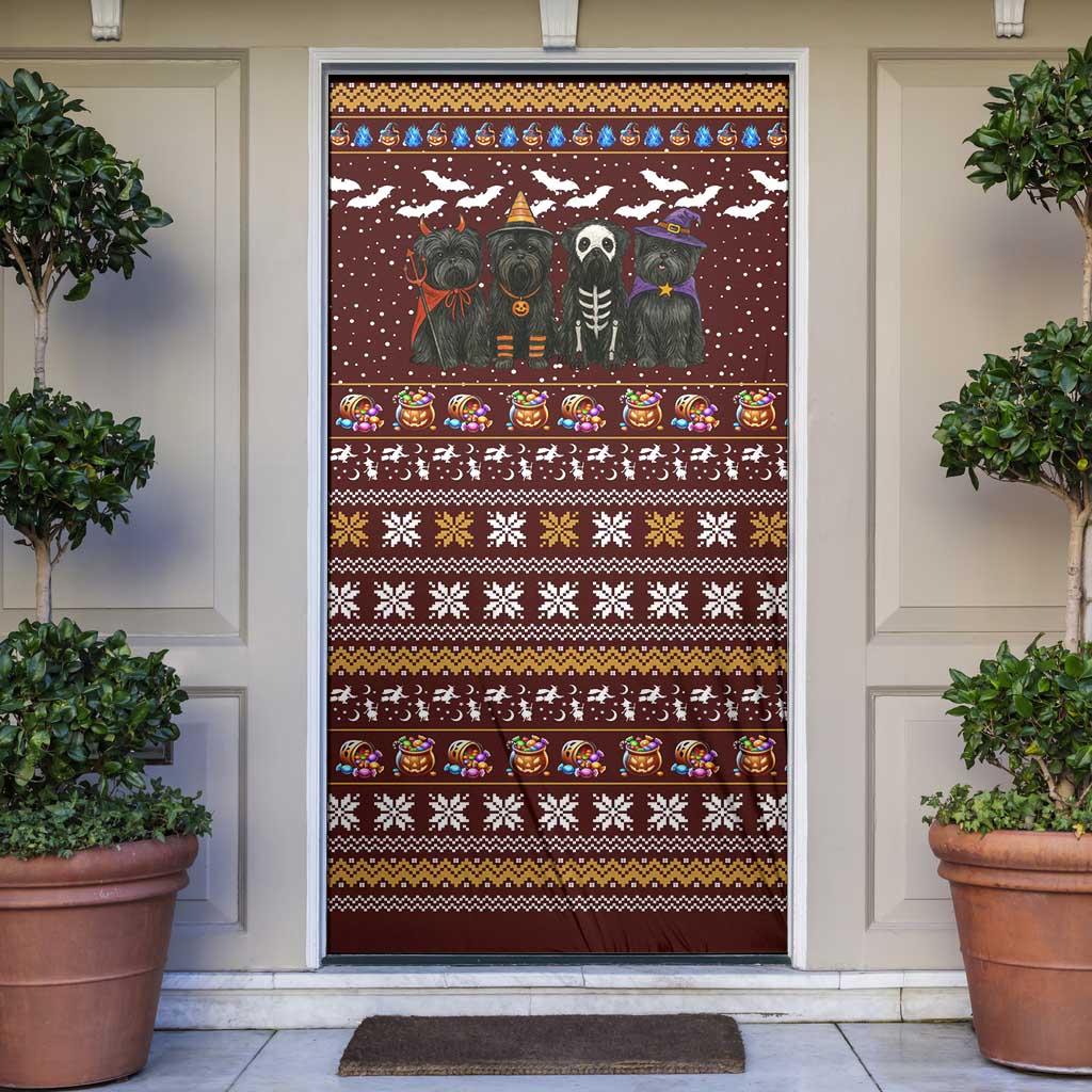 Affenpinscher Dog Halloween Christmas Door Cover Xmas Holiday Patterns - Wonder Print Shop