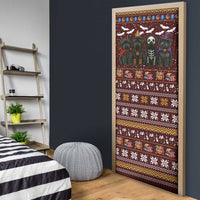 Affenpinscher Dog Halloween Christmas Door Cover Xmas Holiday Patterns - Wonder Print Shop