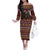 Affenpinscher Dog Halloween Christmas Family Matching Off The Shoulder Long Sleeve Dress and Hawaiian Shirt Xmas Holiday Patterns - Wonder Print Shop