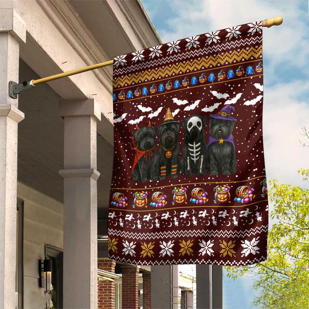 Affenpinscher Dog Halloween Christmas Garden Flag Xmas Holiday Patterns - Wonder Print Shop