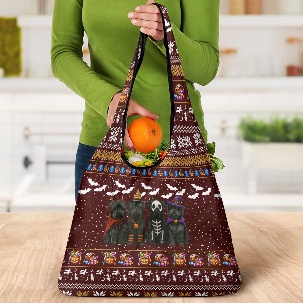 Affenpinscher Dog Halloween Christmas Grocery Bag Xmas Holiday Patterns - Wonder Print Shop