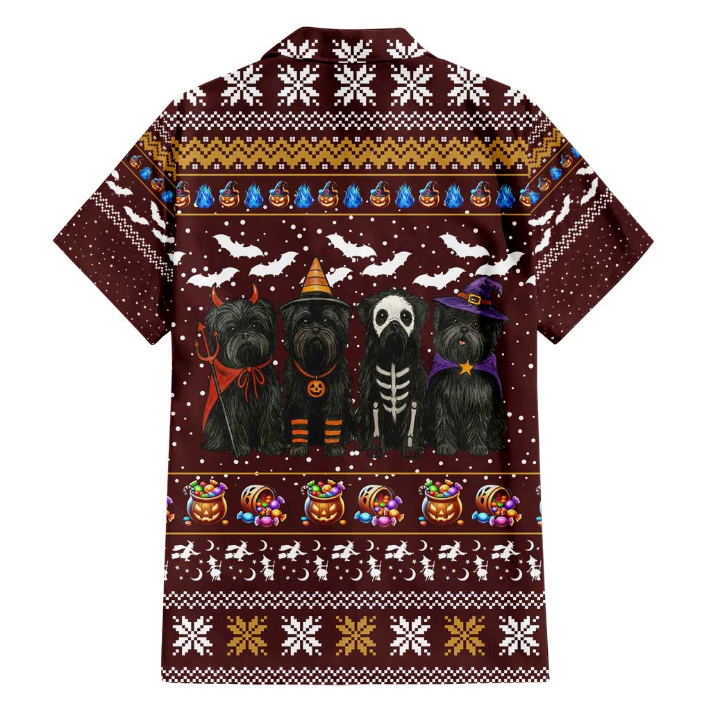 Affenpinscher Dog Halloween Christmas Hawaiian Shirt Xmas Holiday Patterns - Wonder Print Shop