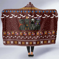 Affenpinscher Dog Halloween Christmas Hooded Blanket Xmas Holiday Patterns - Wonder Print Shop