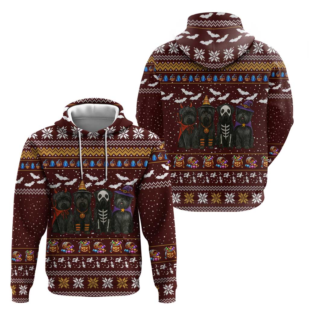 Affenpinscher Dog Halloween Christmas Hoodie Xmas Holiday Patterns - Wonder Print Shop