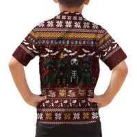 Affenpinscher Dog Halloween Christmas Kid Hawaiian Shirt Xmas Holiday Patterns - Wonder Print Shop