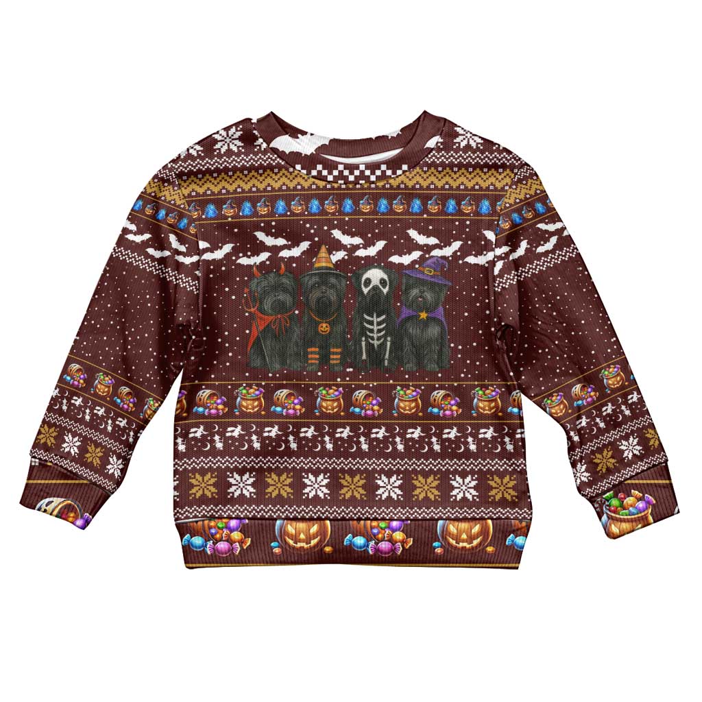 Affenpinscher Dog Halloween Christmas Kid Ugly Christmas Sweater Xmas Holiday Patterns - Wonder Print Shop