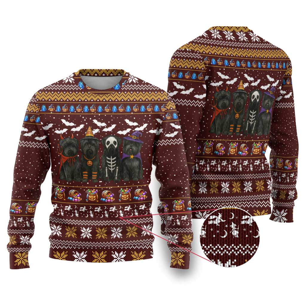 Affenpinscher Dog Halloween Christmas Ugly Christmas Sweater Xmas Holiday Patterns - Wonder Print Shop