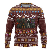 Affenpinscher Dog Halloween Christmas Ugly Christmas Sweater Xmas Holiday Patterns - Wonder Print Shop