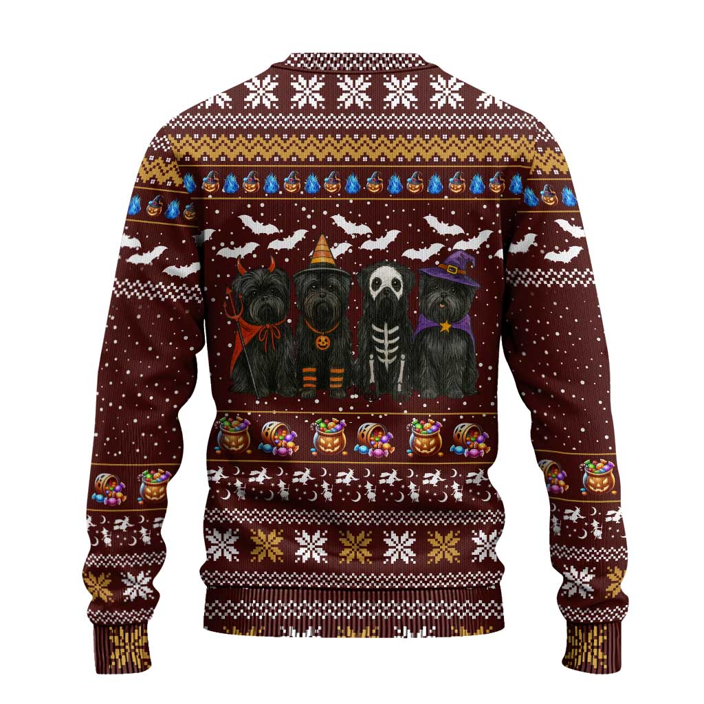 Affenpinscher Dog Halloween Christmas Ugly Christmas Sweater Xmas Holiday Patterns - Wonder Print Shop