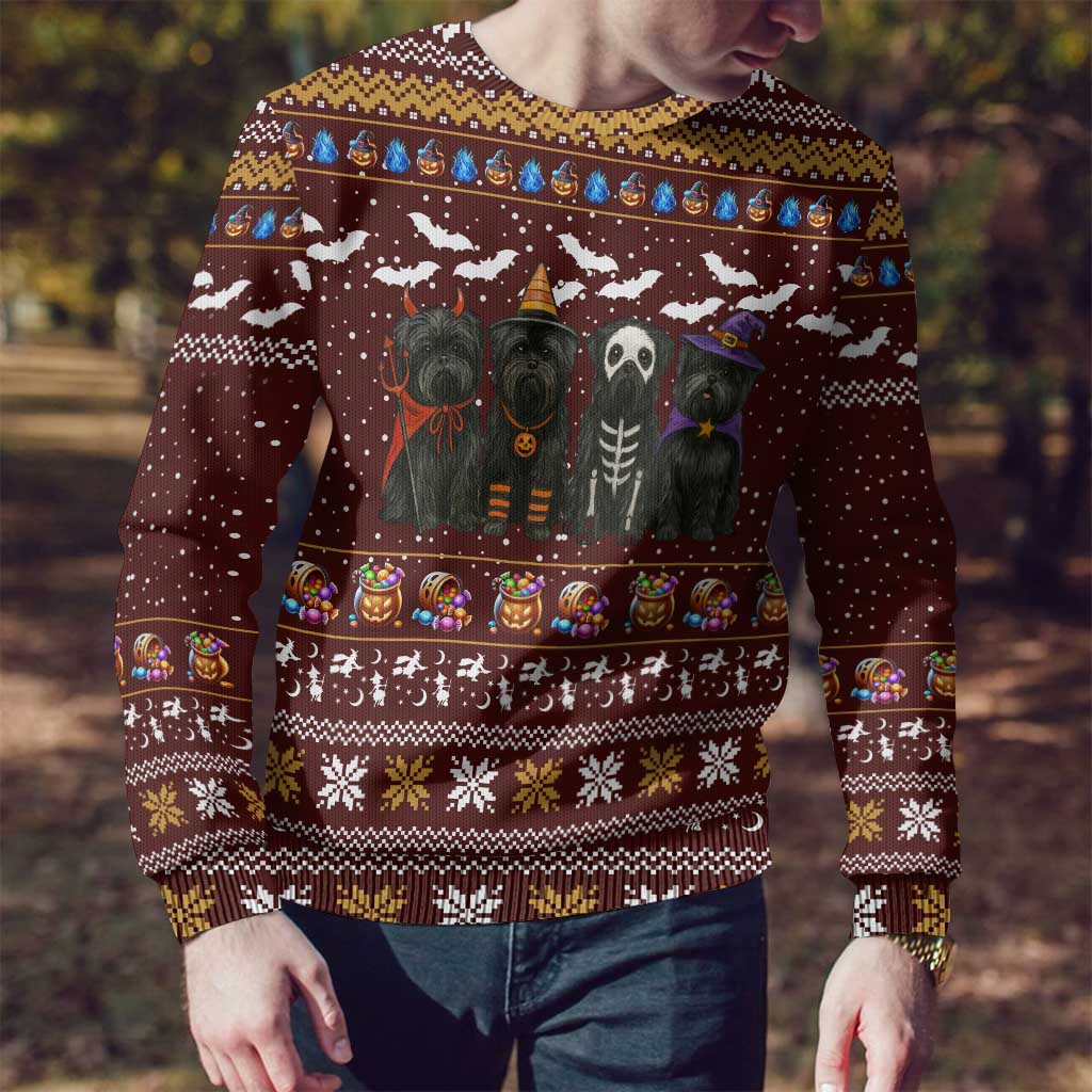 Affenpinscher Dog Halloween Christmas Ugly Christmas Sweater Xmas Holiday Patterns - Wonder Print Shop