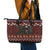 Affenpinscher Dog Halloween Christmas Leather Tote Bag Xmas Holiday Patterns - Wonder Print Shop