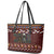 Affenpinscher Dog Halloween Christmas Leather Tote Bag Xmas Holiday Patterns - Wonder Print Shop